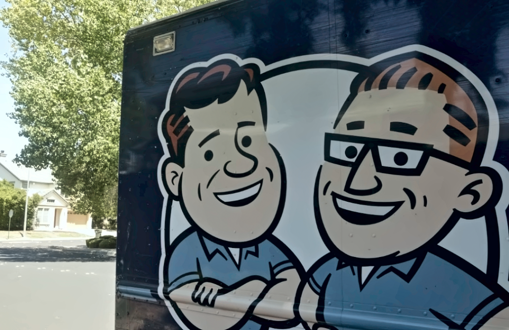 The Brothers Gutters logo on the San Ramon truck